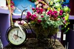 RelÃ³gio Bicicleta com Flores